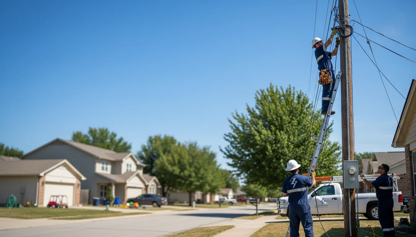 Residential electrician providing installation services in Sparland, IL